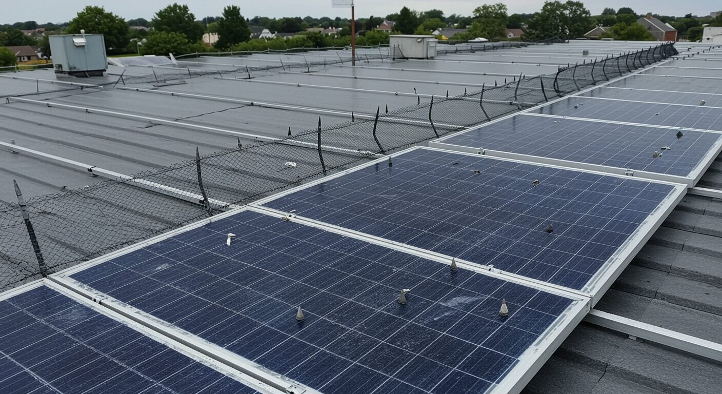 freepik bird proofing solar panel protection rooftop panel